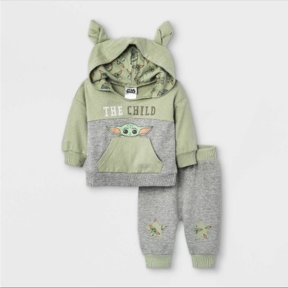 Star Wars Other - Star Wars Baby Yoda 2-Piece Hoodie and Jogger Set